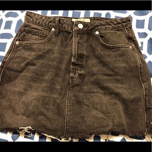 Free People Denim Mini Skirt